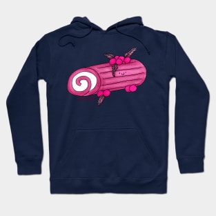 Yule log in PINK Hoodie